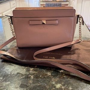 Pink Blush Patent Leather Kate Spade Crossbody Purse